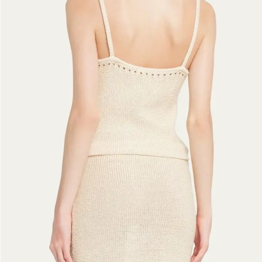 Cream Knit Tank Top - Picture 6 of 10